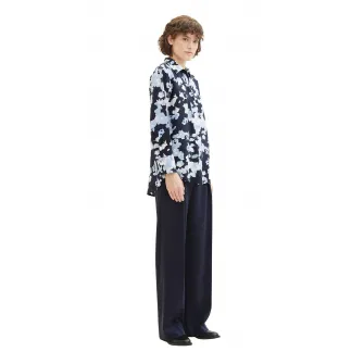 Tom Tailor, Camasa cu model floral, Bleumarin, 38