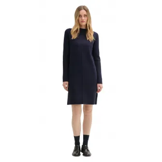 Tom Tailor, Rochie mini cu croiala dreapta, Albastru ultramarin, 34