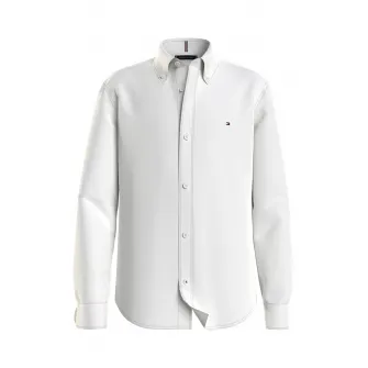 Tommy Hilfiger, Camasa cu guler ascutit, Alb prafuit, 176 CM