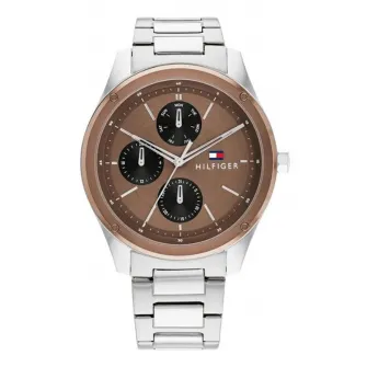 Tommy Hilfiger, Ceas de otel inoxidabil Tyler, Argintiu