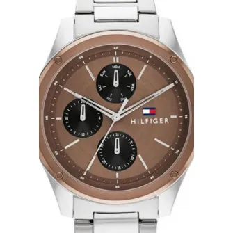 Tommy Hilfiger, Ceas de otel inoxidabil Tyler, Argintiu