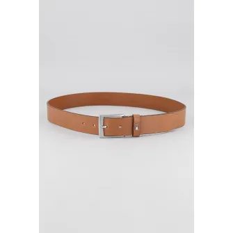 Tommy Hilfiger, Curea de piele Adan, Caramel, 100