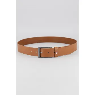 Tommy Hilfiger, Curea de piele Layton, Caramel, 90