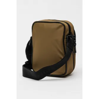 Tommy Hilfiger, Geanta crossbody Repreve®, Negru, Kaki