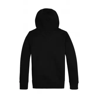 Tommy Hilfiger, Hanorac din amestec de bumbac organic cu logo, Negru, 122 CM