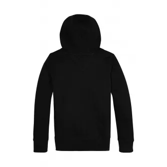 Tommy Hilfiger, Hanorac din amestec de bumbac organic cu logo, Negru, 116 CM