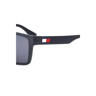Tommy Hilfiger, Ochelari de soare dreptunghiulari, Bleumarin, 56-16-140 Standard