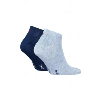 Tommy Hilfiger, Set de sosete pana la glezna - 2 perechi, Albastru glaciar, Bleumarin, 47-49