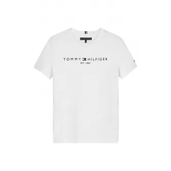Tommy Hilfiger, Tricou din bumbac organic, Alb, 116 CM