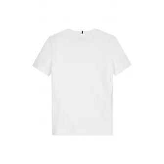 Tommy Hilfiger, Tricou din bumbac organic, Alb, 116 CM