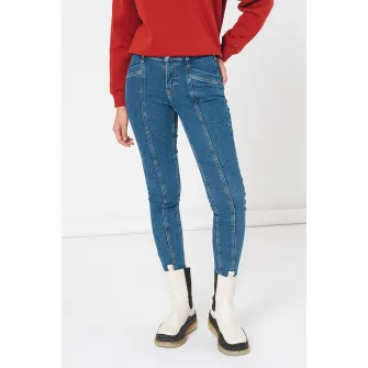 Tommy Jeans, Blugi skinny cu cusaturi accentuate Nora, Albastru royal, W29-L32