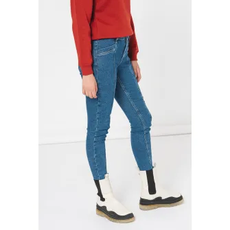 Tommy Jeans, Blugi skinny cu cusaturi accentuate Nora, Albastru royal, W29-L32