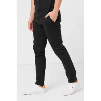 Tommy Jeans, Pantaloni chino slim fit Scanton, Negru, W36-L32
