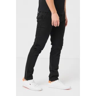 Tommy Jeans, Pantaloni chino slim fit Scanton, Negru, W36-L32
