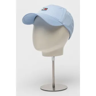 Tommy Jeans, Sapca baseball cu logo metalic, Albastru glaciar