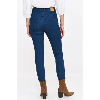 Top Secret, Blugi skinny cu talie inalta, Bleumarin, 36