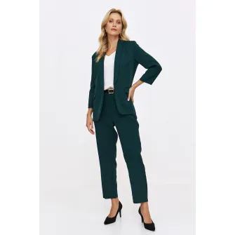 Top Secret, Sacou cu buzunare cu clapa, Verde inchis, 42