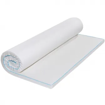 Topper Green Future, Argentum Therapy Memory Arctic Gel 7 zone de confort, 90 X 200 cm