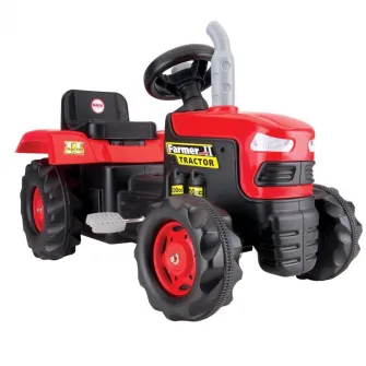 Tractor Dolu cu pedale, rosu