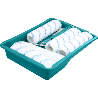 Trafalet 8 in 1 pentru pereti interiori si exteriori Total, tava vopsea inclusa