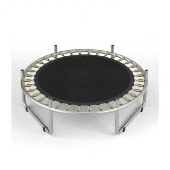 Trambulina Mappy, pentru copii, cu plasa de protectie exterioara, 150 cm, Albastru