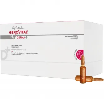Tratament anticadere Gerovital H3 Derma+, 12 fiole x 10 ml