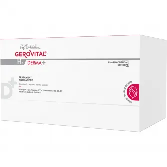 Tratament anticadere Gerovital H3 Derma+, 12 fiole x 10 ml