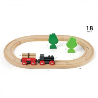 Tren din lemn Brio - Little Forest, Tren Forestier