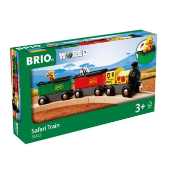 Tren din lemn Brio - Safari