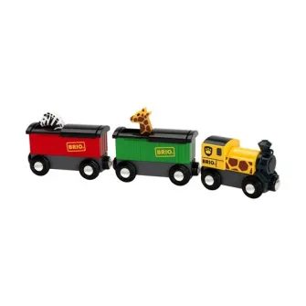 Tren din lemn Brio - Safari