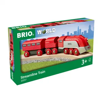 Tren din lemn Brio - Streamline
