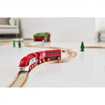 Tren din lemn Brio - Streamline