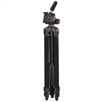 Trepied foto telescopic Hama Profil Duo, 3D, 150cm, Negru