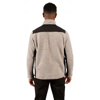 Trespass, Bluza sport tricotata, cu logo Faratino, Maro nisip, M