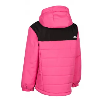 Trespass, Geaca cu gluga pentru schi Halston, Negru, Roz, 98-104 CM