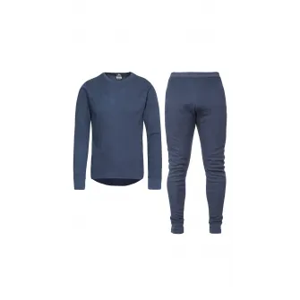 Trespass, Set de haine unisex din material termic, pentru drumetii Mystery - 2 piese, Albastru marin, S