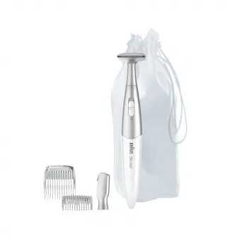 Триммер Braun Silk-épil FG1100 3 в 1, 4 аксессуара, Дорожная сумка, Розовый