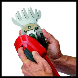 Trimmer electric pentru iarba si gard viu pe acumulator Einhell Power X-Change GE-CG 18 Li Solo, 18 V, latime taiere iarba 10 cm, lama arbusti 20 cm