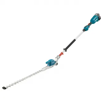 Trimmer/foarfeca de tuns gard viu la inaltime pe acumulator Makita DUN500WZ,18 V,motor fara perii,lungime lama 50 cm,diametru maxim taiere 23.5 mm,3 trepte de viteza,lama pliabila si reglabila in 6 pozitii,fara incarcator si acumulator in setul de livrare