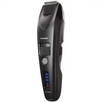 Trimmer Panasonic ER-SB40-K803, lavabil, motor liniar de mare viteza, 1-10mm, 19 de trepte, accesoriu pentru finisare precisa, Li-ion, Negru