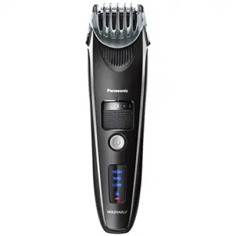 Trimmer Panasonic ER-SB40-K803, lavabil, motor liniar de mare viteza, 1-10mm, 19 de trepte, accesoriu pentru finisare precisa, Li-ion, Negru
