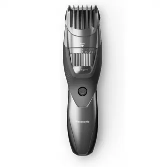 Trimmer pentru barba Panasonic ER-GB44-H503,Wet  Dry, Motor liniar, senzor inteligent, acumulator Ni-Mh, Gri