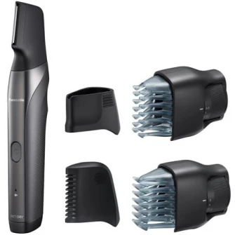 Trimmer pentru barba si par corporal Panasonic ER-GY60-H503, 3 in 1, functionare cu si fara fir, Argintiu/Negru