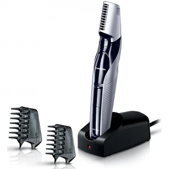 Trimmer pentru parul corporal Panasonic ER-GK60-S503, lavabil, accesoriu pentru zone sensibile, Argintiu