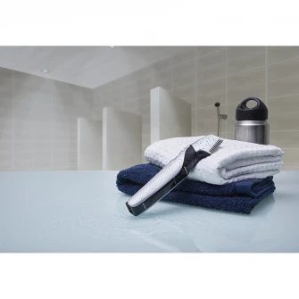 Trimmer pentru parul corporal Panasonic ER-GK60-S503, lavabil, accesoriu pentru zone sensibile, Argintiu