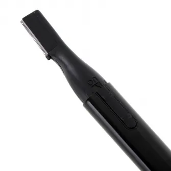Trimmer pentru sprancene Adler AD 2934b, pieptene de ghidaj dublu -3.5/1.5 mm, perie, baterii, negru