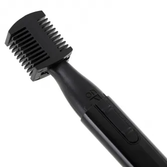 Trimmer pentru sprancene Adler AD 2934b, pieptene de ghidaj dublu -3.5/1.5 mm, perie, baterii, negru