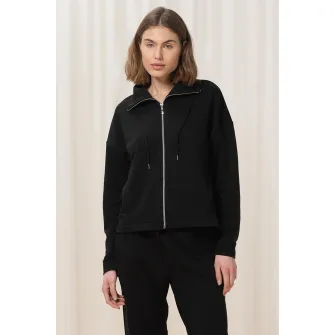 Triumph, Bluza de trening de casa cu fermoar, Negru, 38