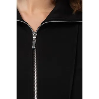 Triumph, Bluza de trening de casa cu fermoar, Negru, 38