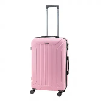 Troler Lamonza Capri, 4 roti, cifru, 3.7 kg, 68x43x25 CM, roz